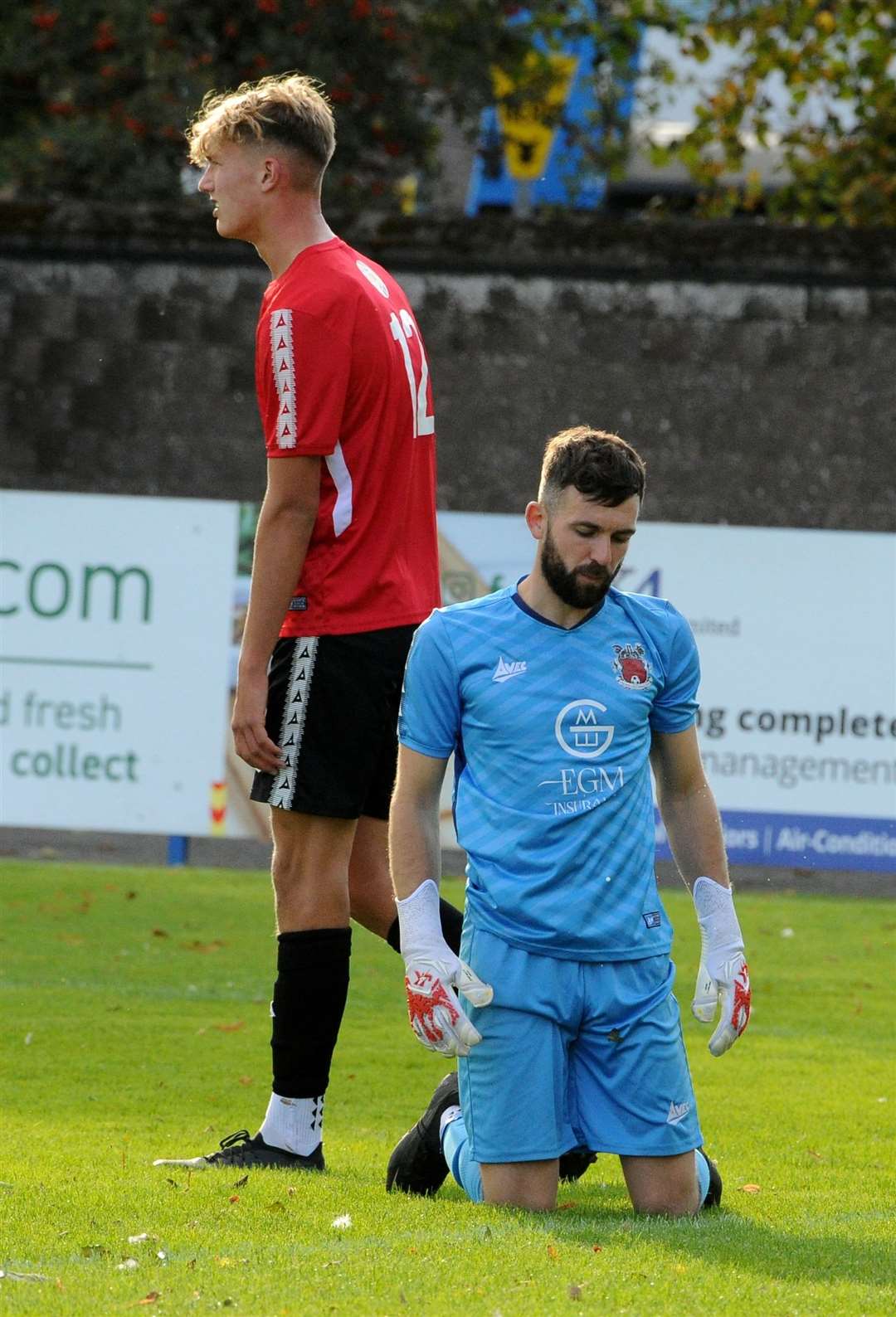Action from Pinchbeck's home defeat to Framlingham. Photo: Chris Lowndes