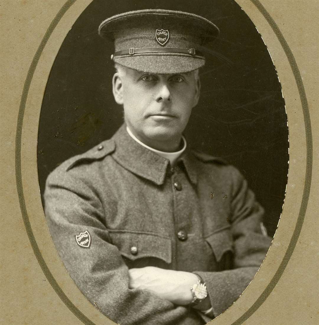 Reverend Hooson in Church Army uniform in 1917