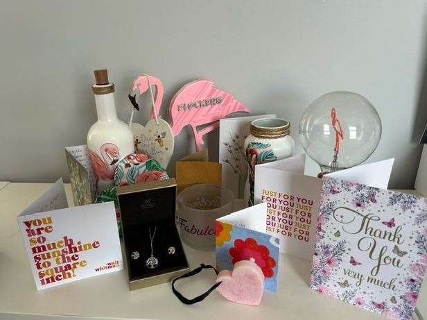 Cath has received lots of thank you cards and gifts from her followers