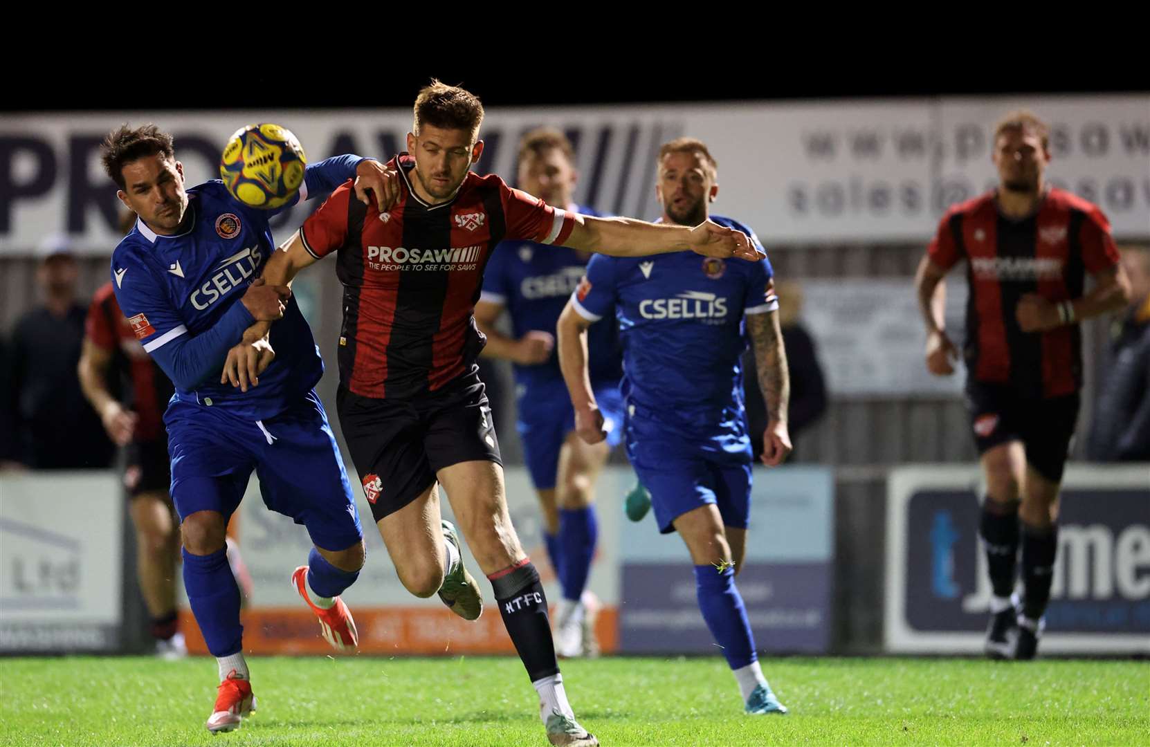 Action from Stamford's midweek defeat at Kettering Town. Photo: Rob O'Brien