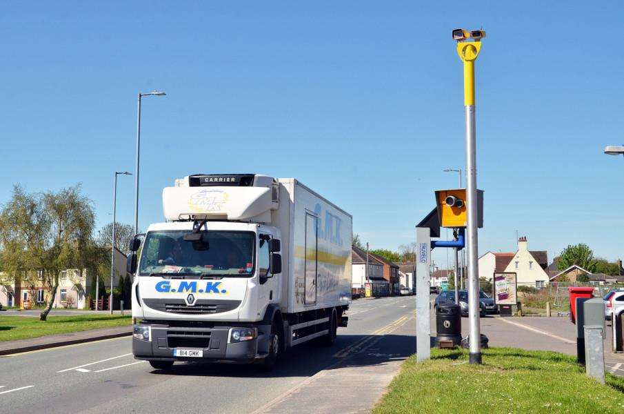 The new digital speed camera on Holbeach Road. (SG010518-101TW)
