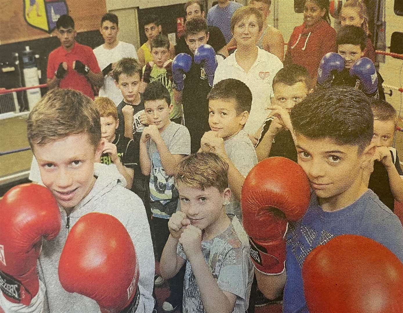Stamford Boxing Club youngsters 10 years ago.