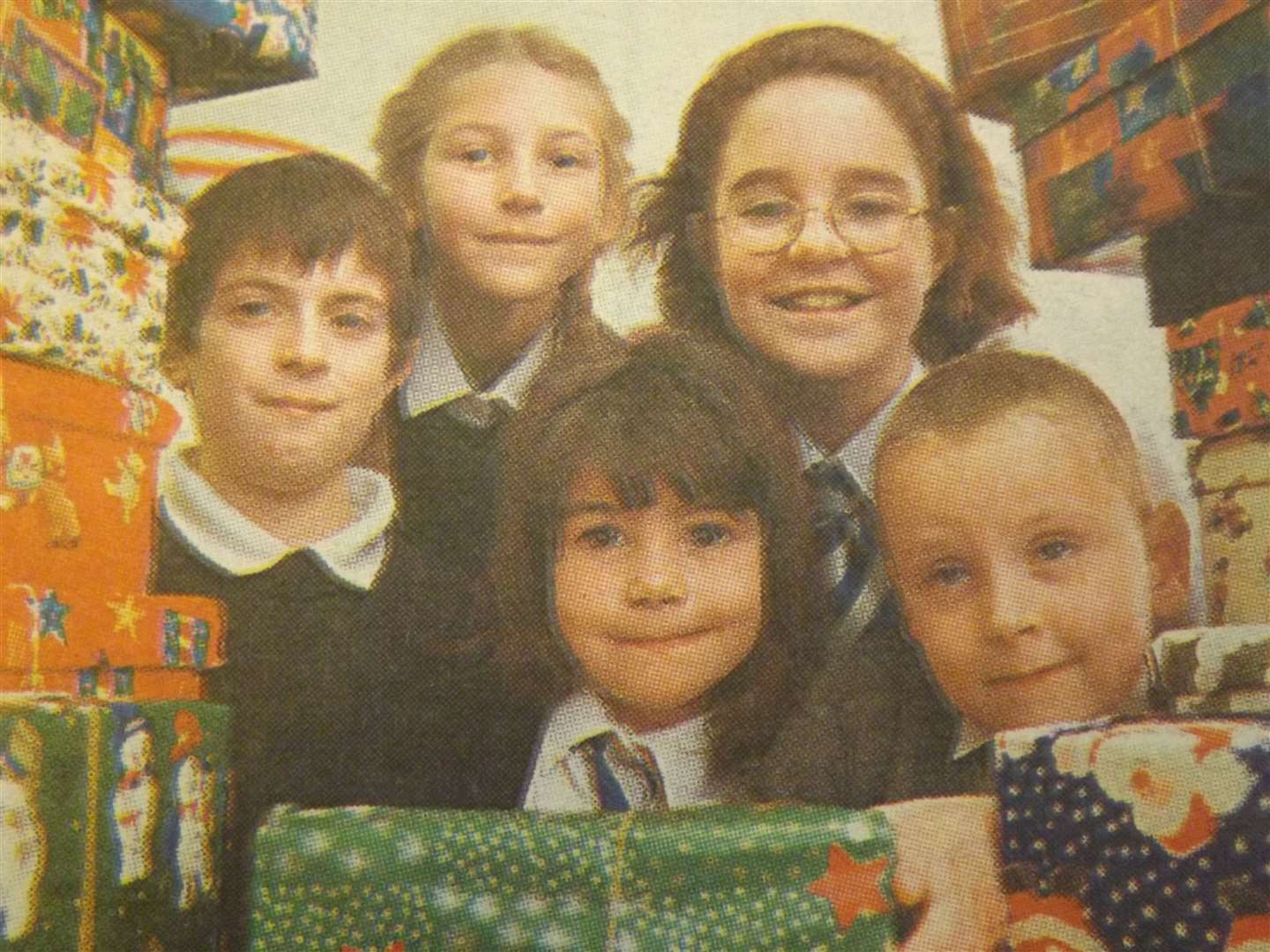 25 years ago: November 13, 1998 – Pictured with some of the presents that are going to eastern Europe are, back, from left, Daniel Lawrence (11), Olivia Hoskins (10) and Kelly Wickes (10) of St Gilbert's primary school, Stamford, with fellow pupils Lauren Broom (6) and Ben Pile (6).