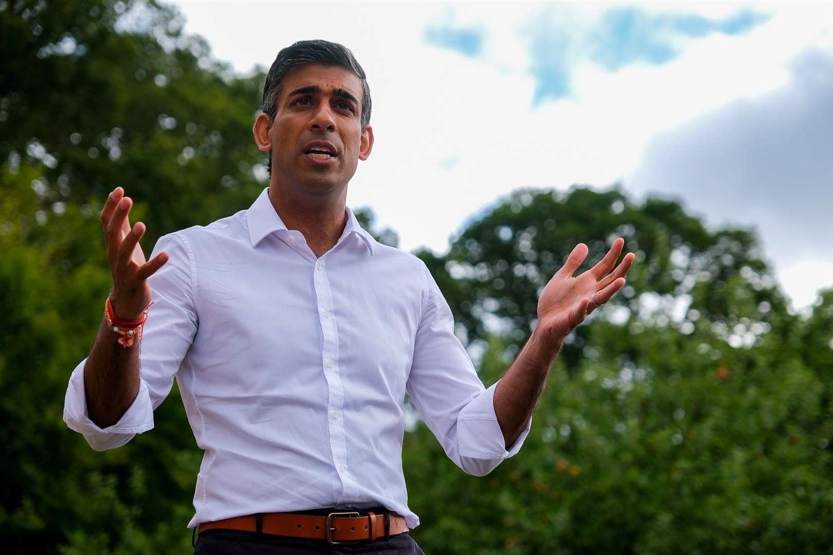 Rishi Sunak meets members of the local Conservative Association.