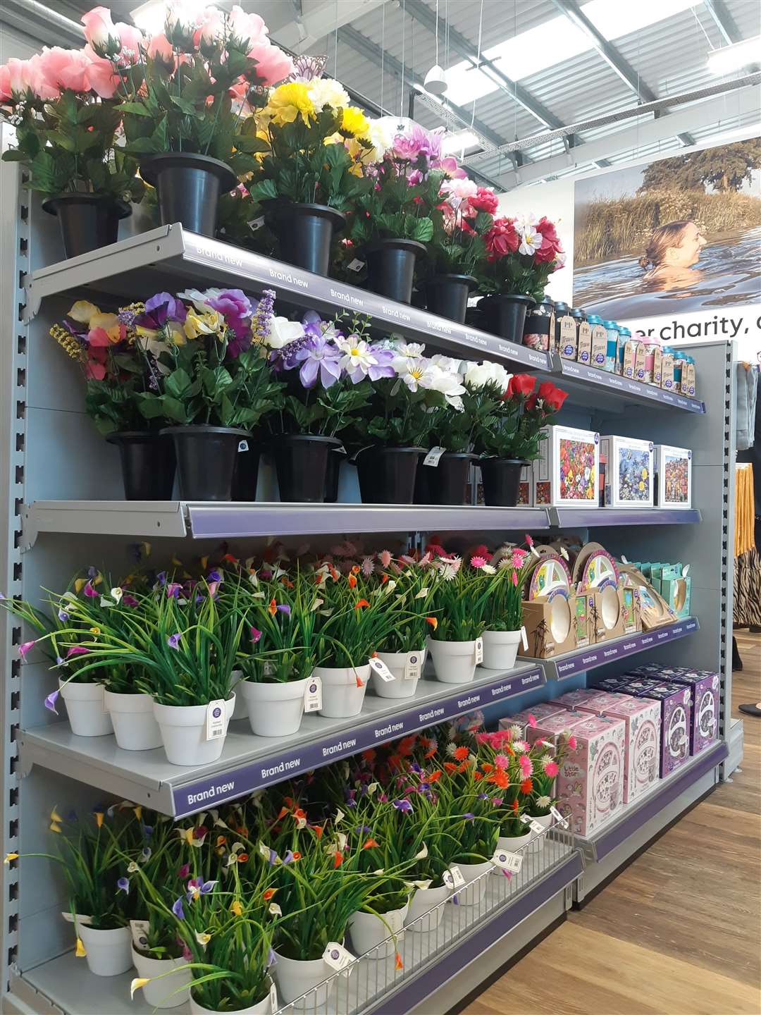 Homeware and artificial plants are on sale