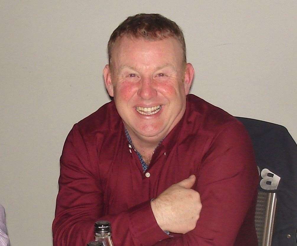 Head greenkeeper Sam Pigott after his presentation for 30 years of service at Belton Woods.