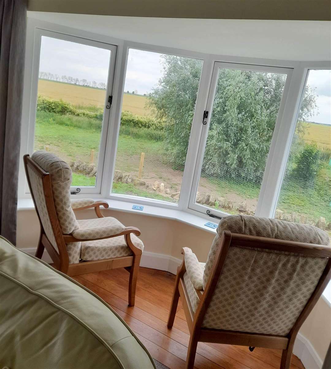 The bay window where Peter Scott would sit and sketch. Copyright Kate Chapman