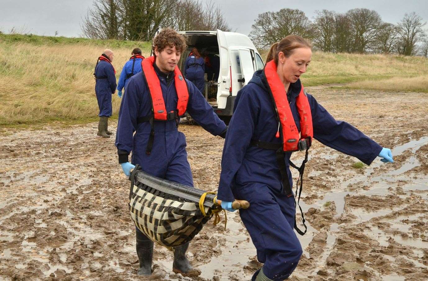 RSPCA at a previous seal release