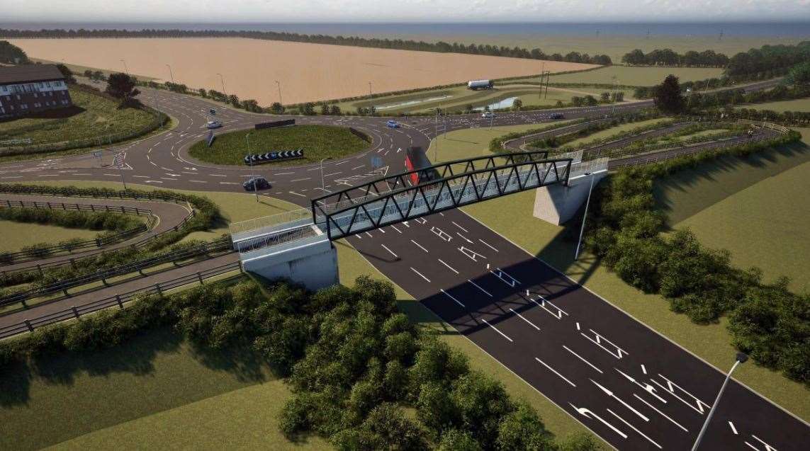 Potential designs for expanded Nettleham roundabout