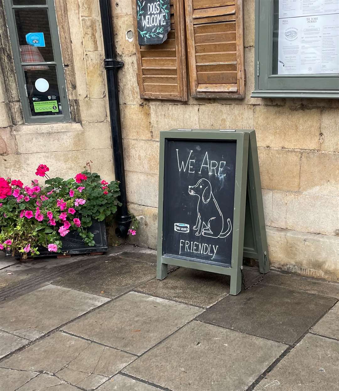 Dogs are welcome here