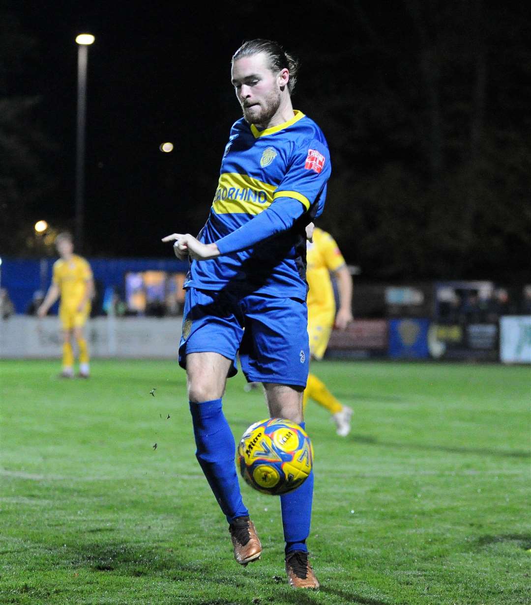 Action from Spalding's home defeat to Leiston. Photo: Chris Lowndes