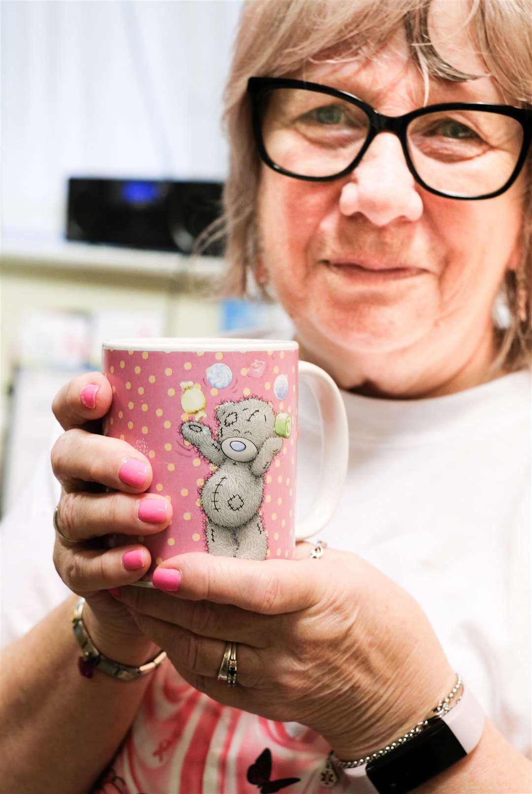Boxes of Hope receptionist Carol Houlden who is fundraising throughout October. Copyright Ken Smith