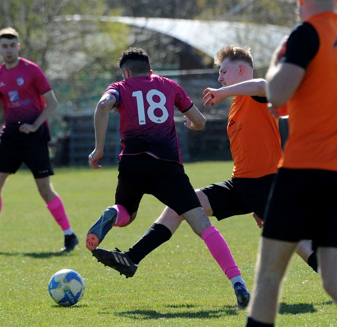 Action from Stamford Bels' home win over Wittering Premiair on Saturday. Photo: Chris Lowndes
