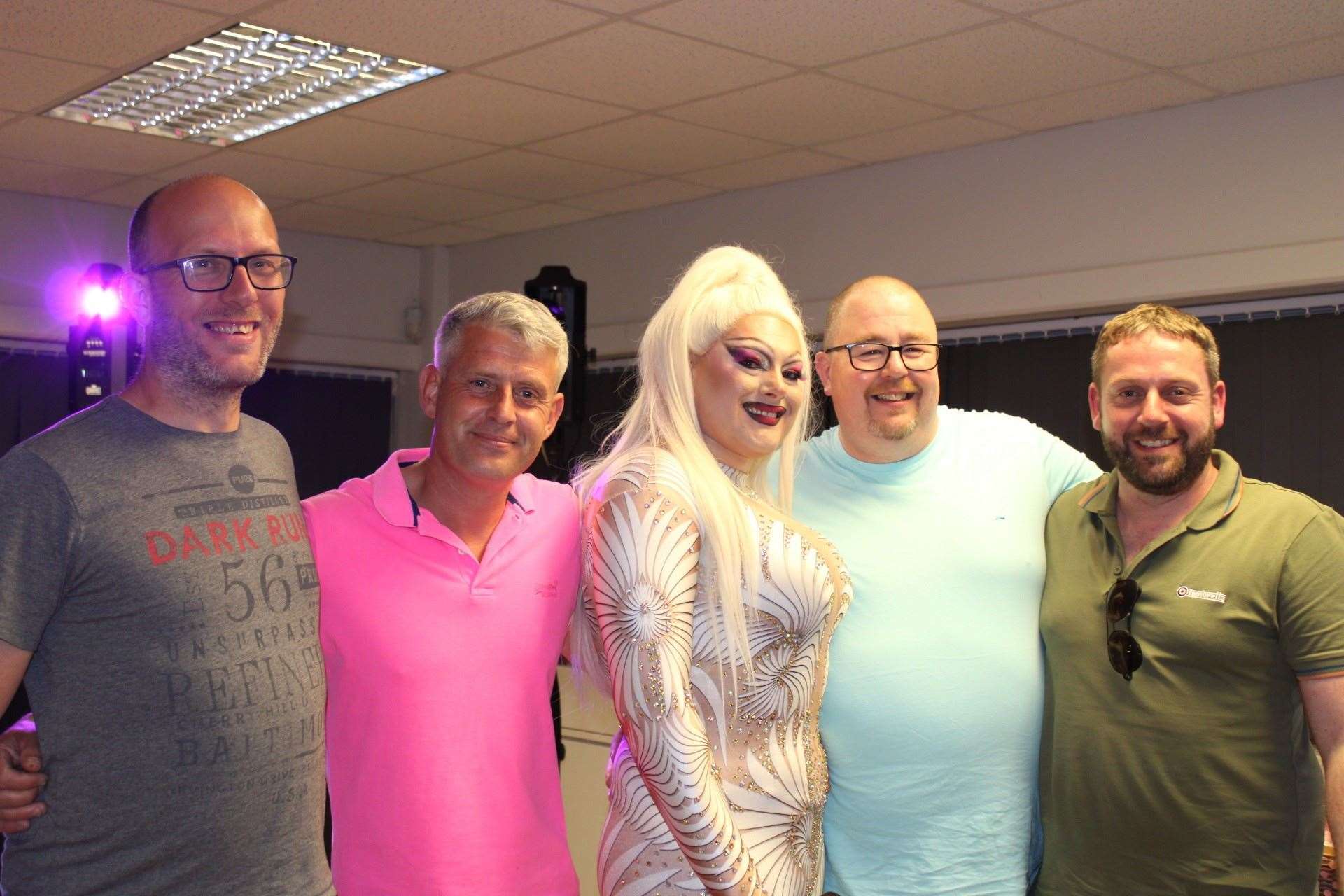 Grantham Disabled Children's Society dads with Tallulah La’ Sauve.