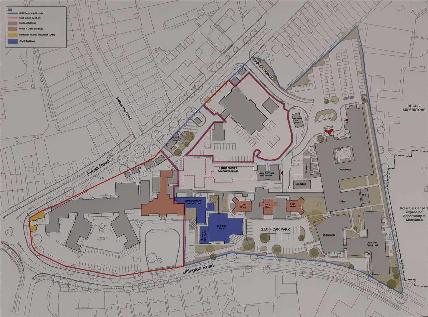 The site layout as it is at the moment