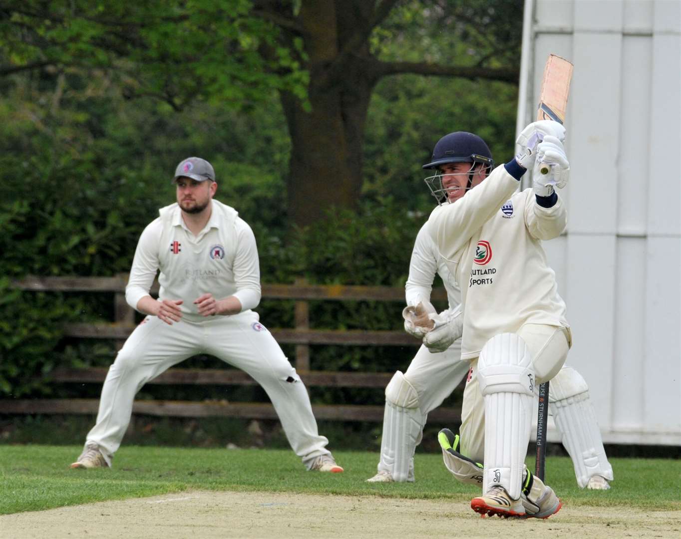 Josh Bentley batting for Bourne 2nds. Photo: Chris Lowndes