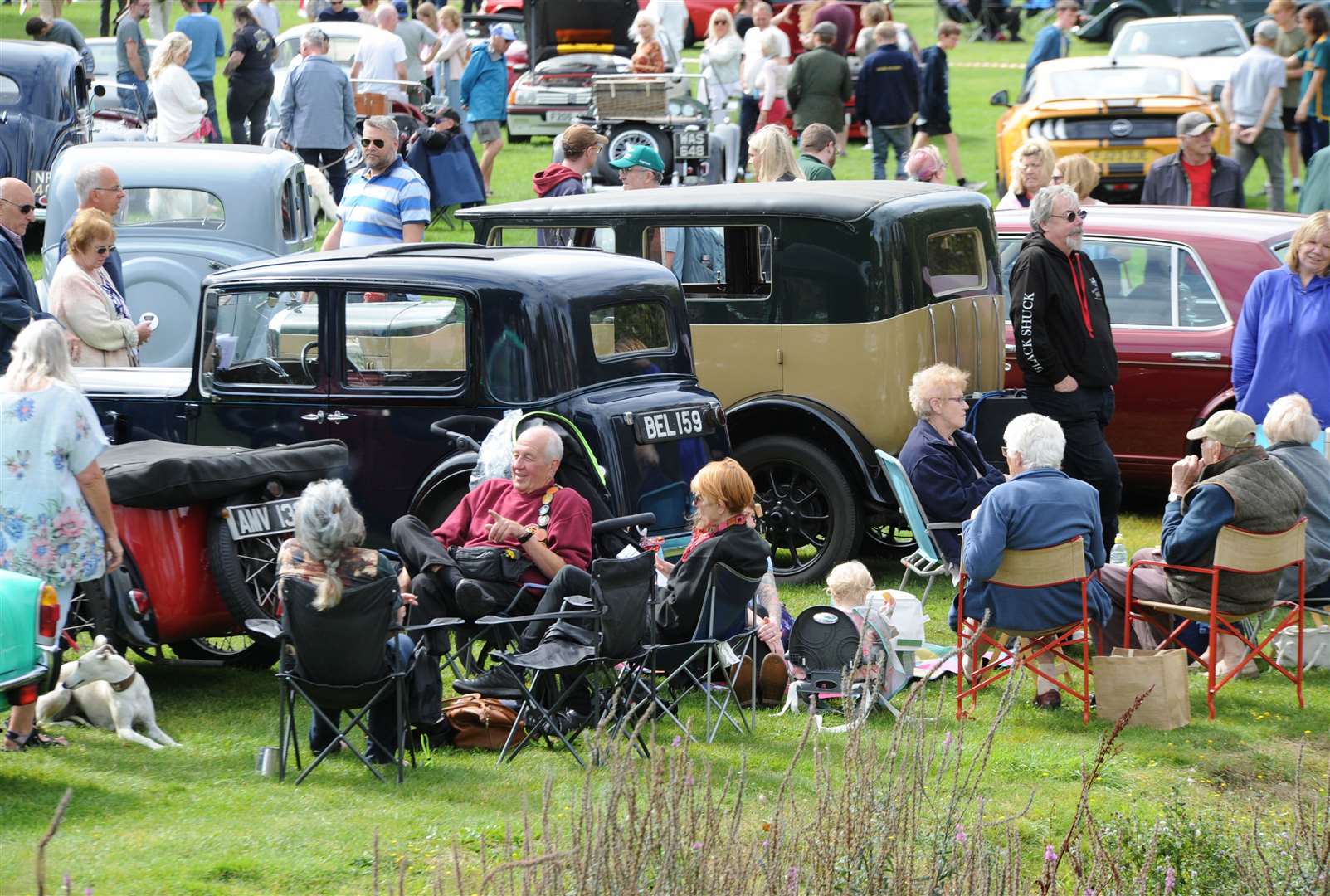 Many made a day of it and enjoyed a picnic on Stamford Meadows. Photo: Chris Lowndes