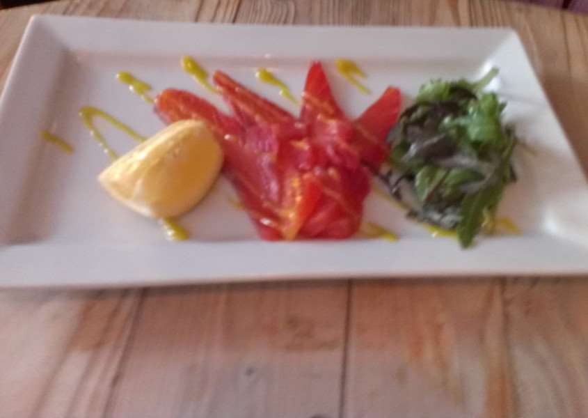 Brad Barnes dines at The Crown Hotel in Stamford