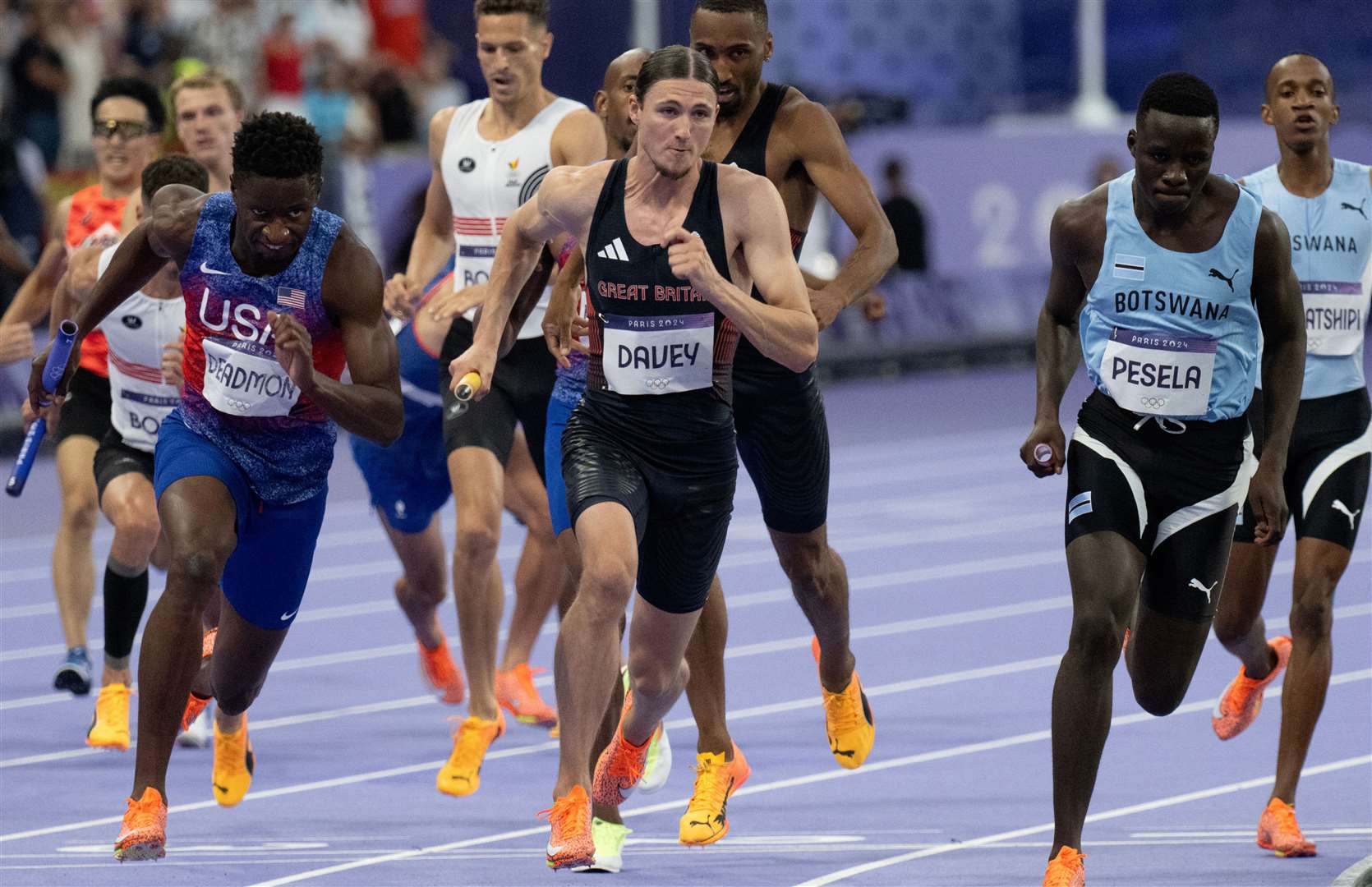 The men’s 4x400m relay event. Photo: David Pearce/Team GB