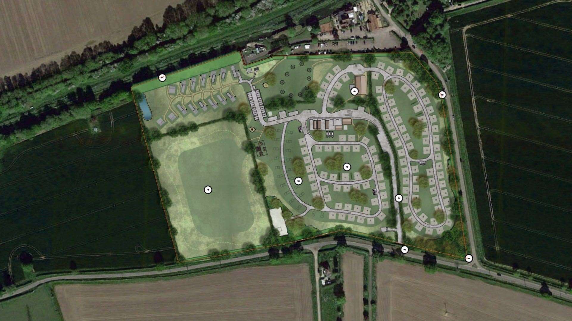 How the site would have been laid out.