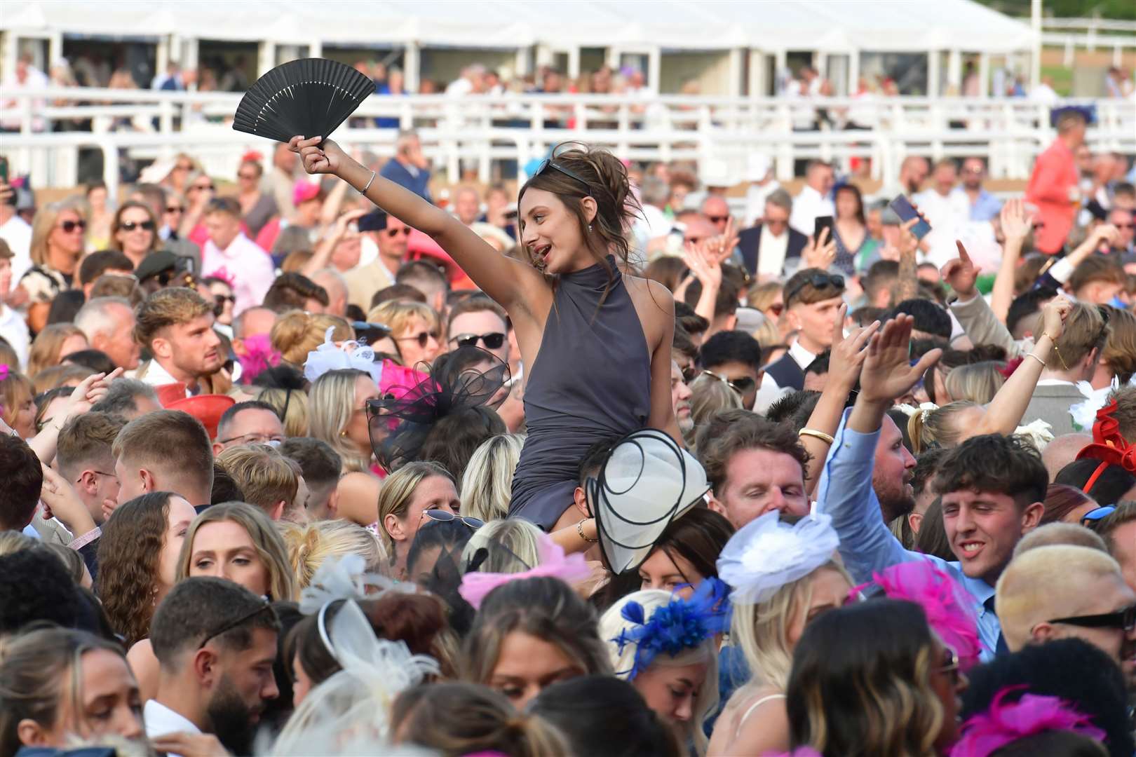 Enjoying the post-race music at last year’s Ladies Day.