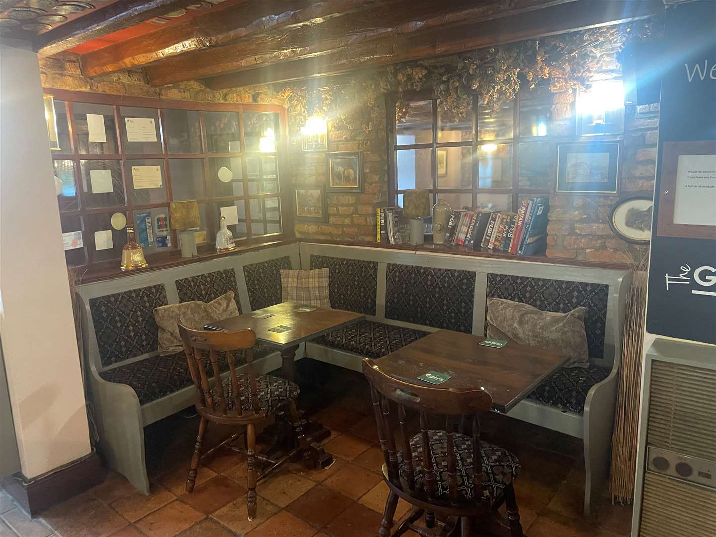 Inside the Goat there was a good old country pub feel