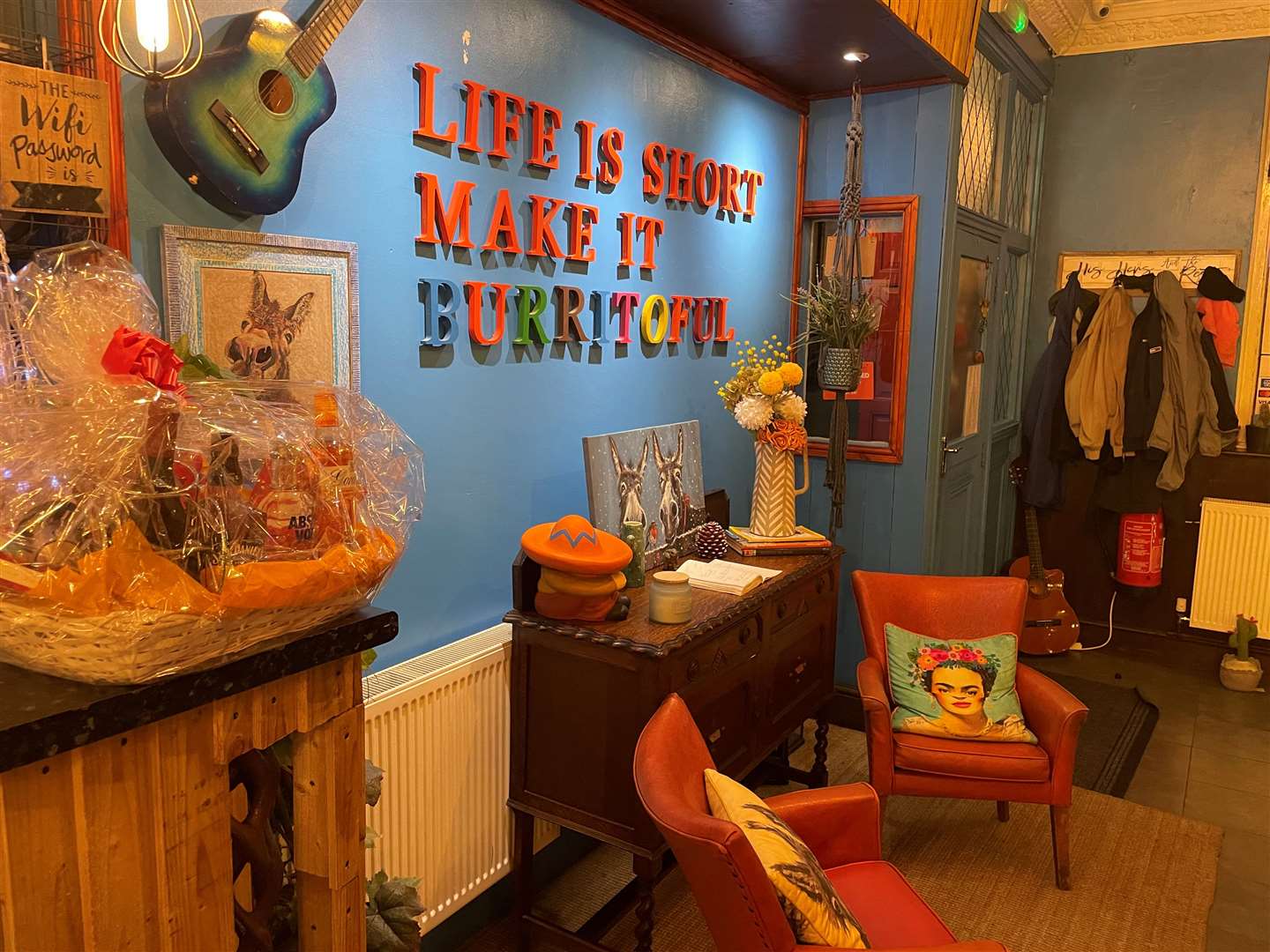 A vibrant welcome at Los Burritos