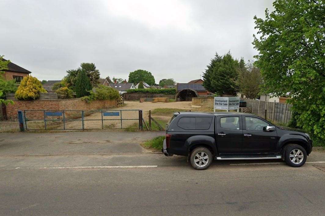 Nine homes could be built on the former Hooks of Holbeach site PHOTO: GOOGLE MAPS
