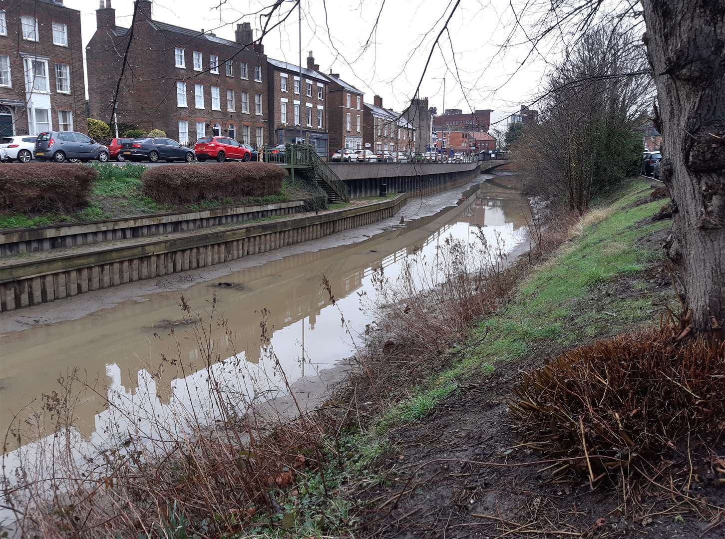 The Environment Agency is keeping the River Welland at a low levels in Spalding