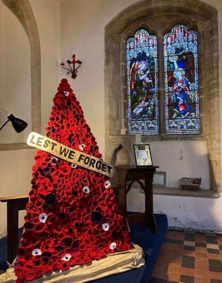 The Remembrance display in St Andrew's Church, West Deeping. Photo: Colin Blagrove
