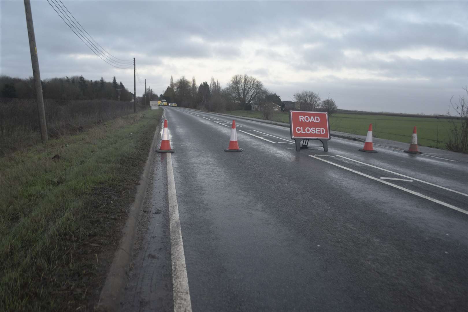 Emergency services near the accident scene. Photo: ROGER MORTISS (RSM Photography)