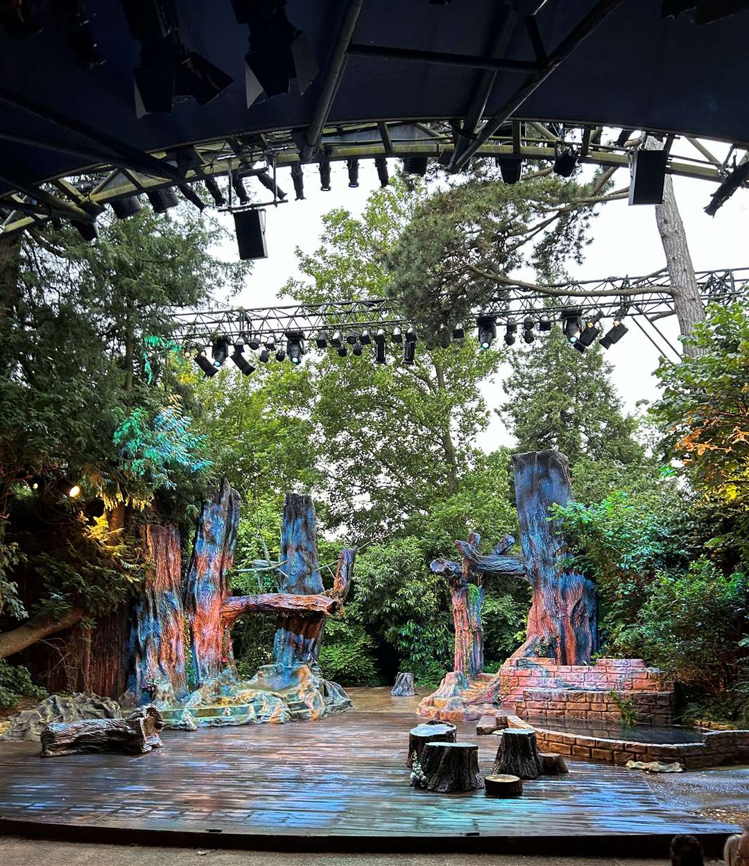 The stage was already wet before the show had started