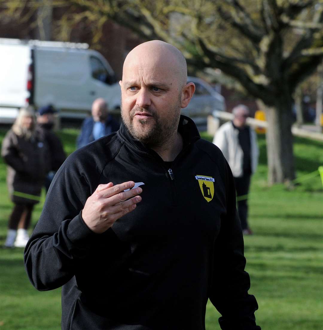 Crowland manager Chris Lyon Photo: Chris Lowndes