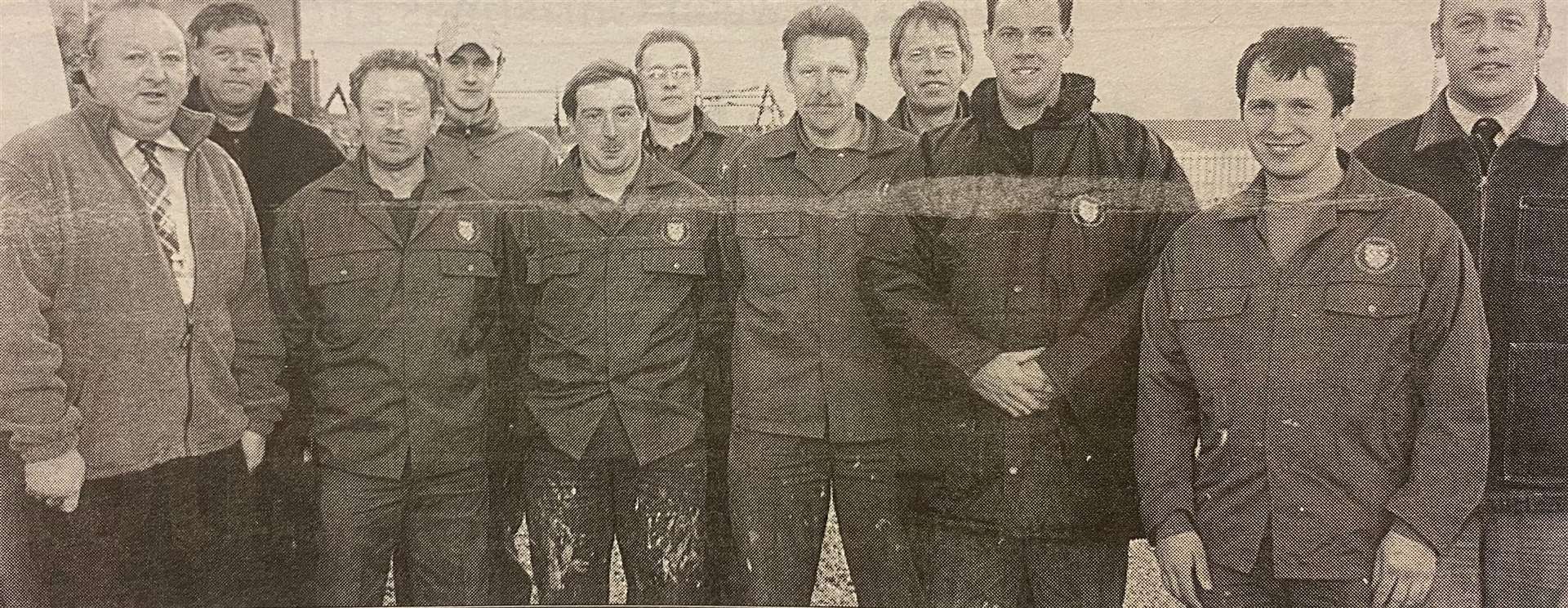 Workers apart of the millennium hotline team 25 years ago.