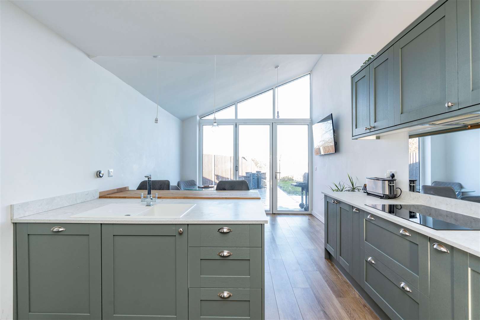 A bright kitchen