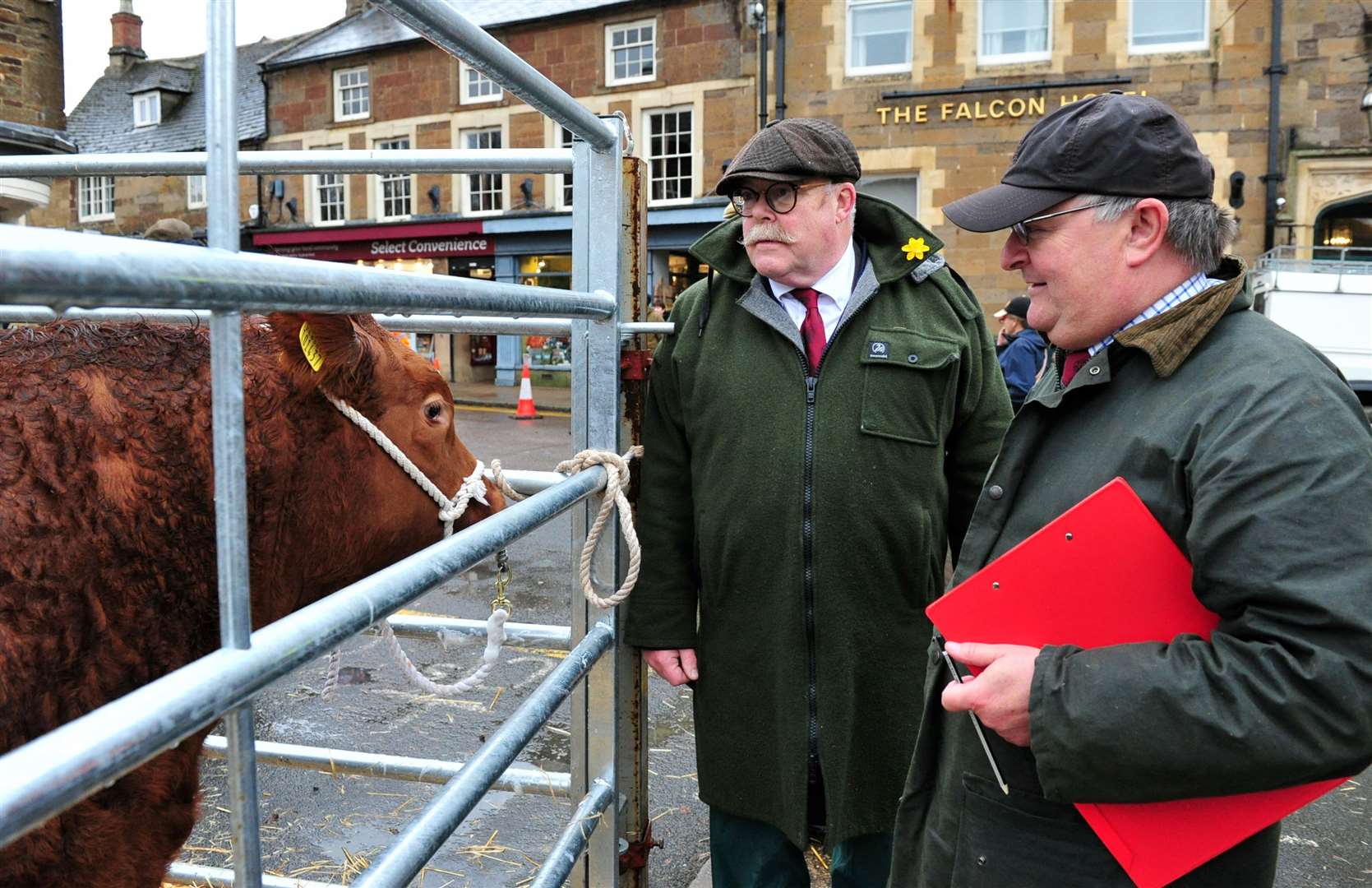 Charlie Mason, chairman of Uppingham Fatstock Show, and Charles Richardson, secretary. Photo: Chris Lowndes.
