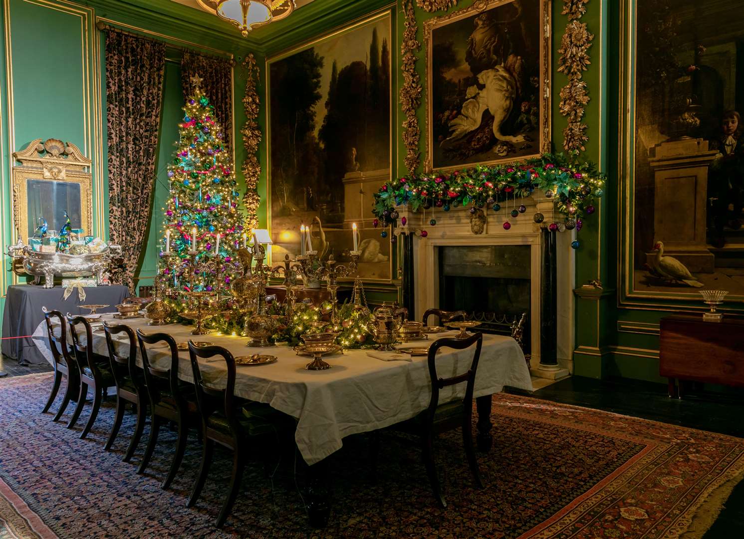 The Hondecoeter dining room at Belton House. Photo: Instinctive Photography and National Trust