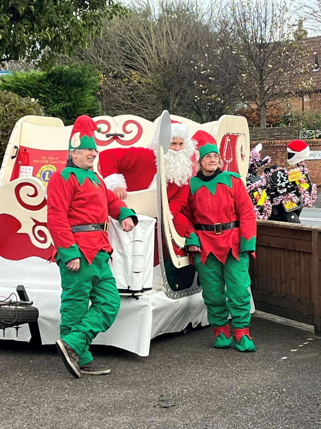 Over 100 bikers attended this year's Christmas toy run. Photo: Ann Judson
