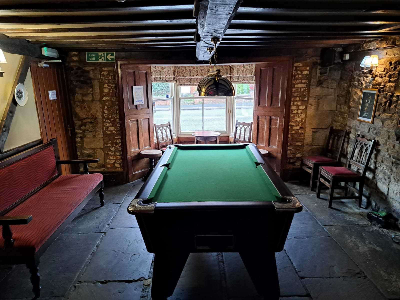 The pool room