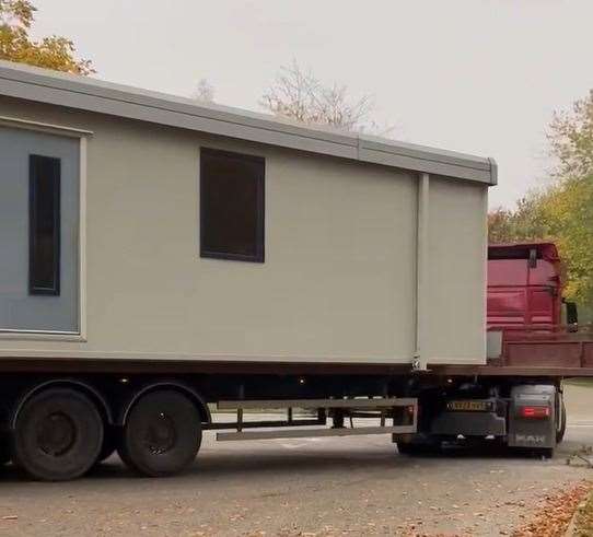 Cabins are removed from RAF Scampton