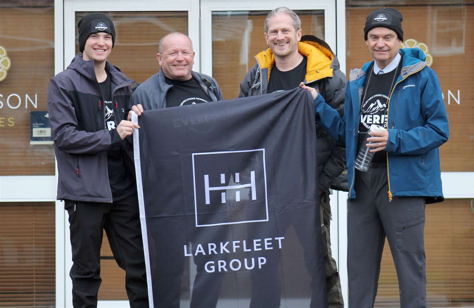 The group, with Karl Hick, far right, will climb 20,000ft of Mount Everest to raise money for the Helen Hick Stroke Foundation