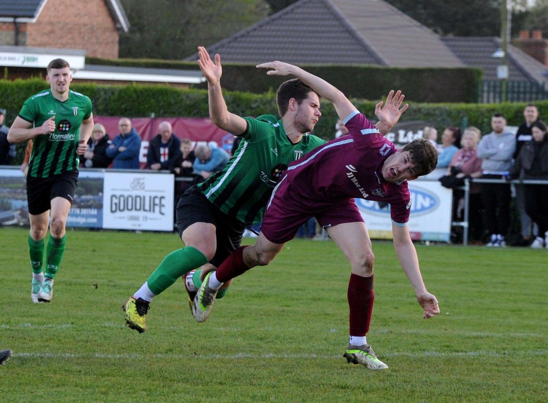 Action from Blackstones' victory over Bourne Town. Photo: Chris Lowndes