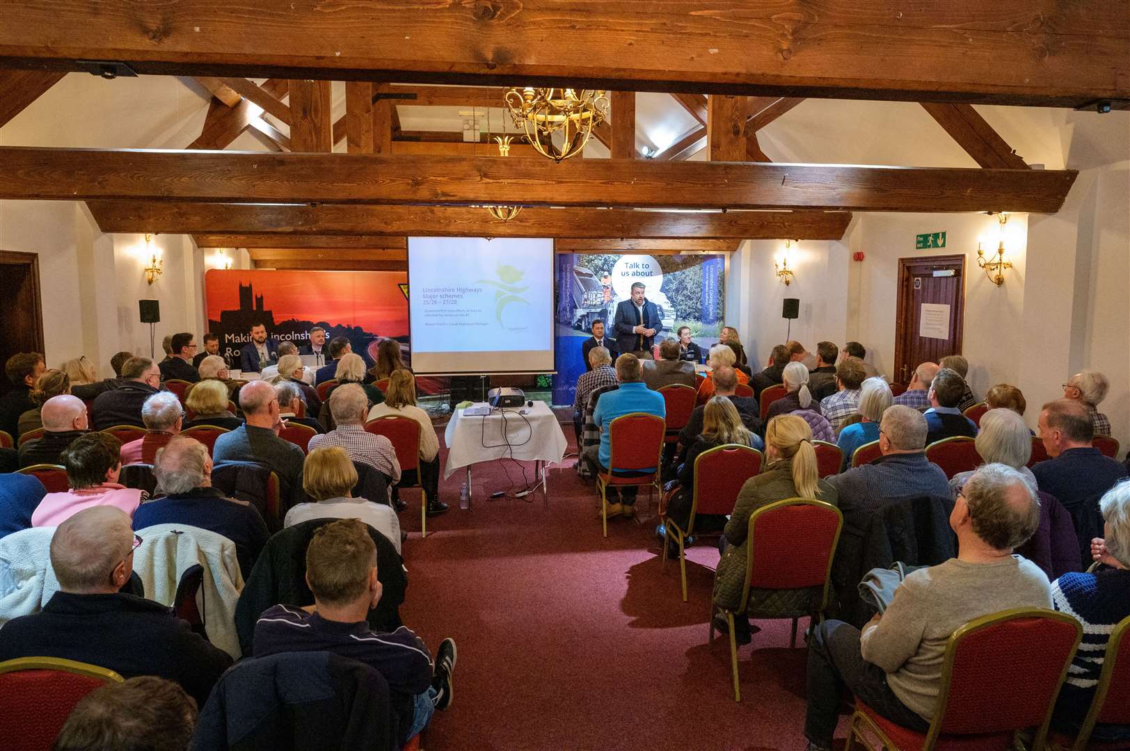 Residents gather to discuss A1 safety concerns at a public meeting. Photo: LCC