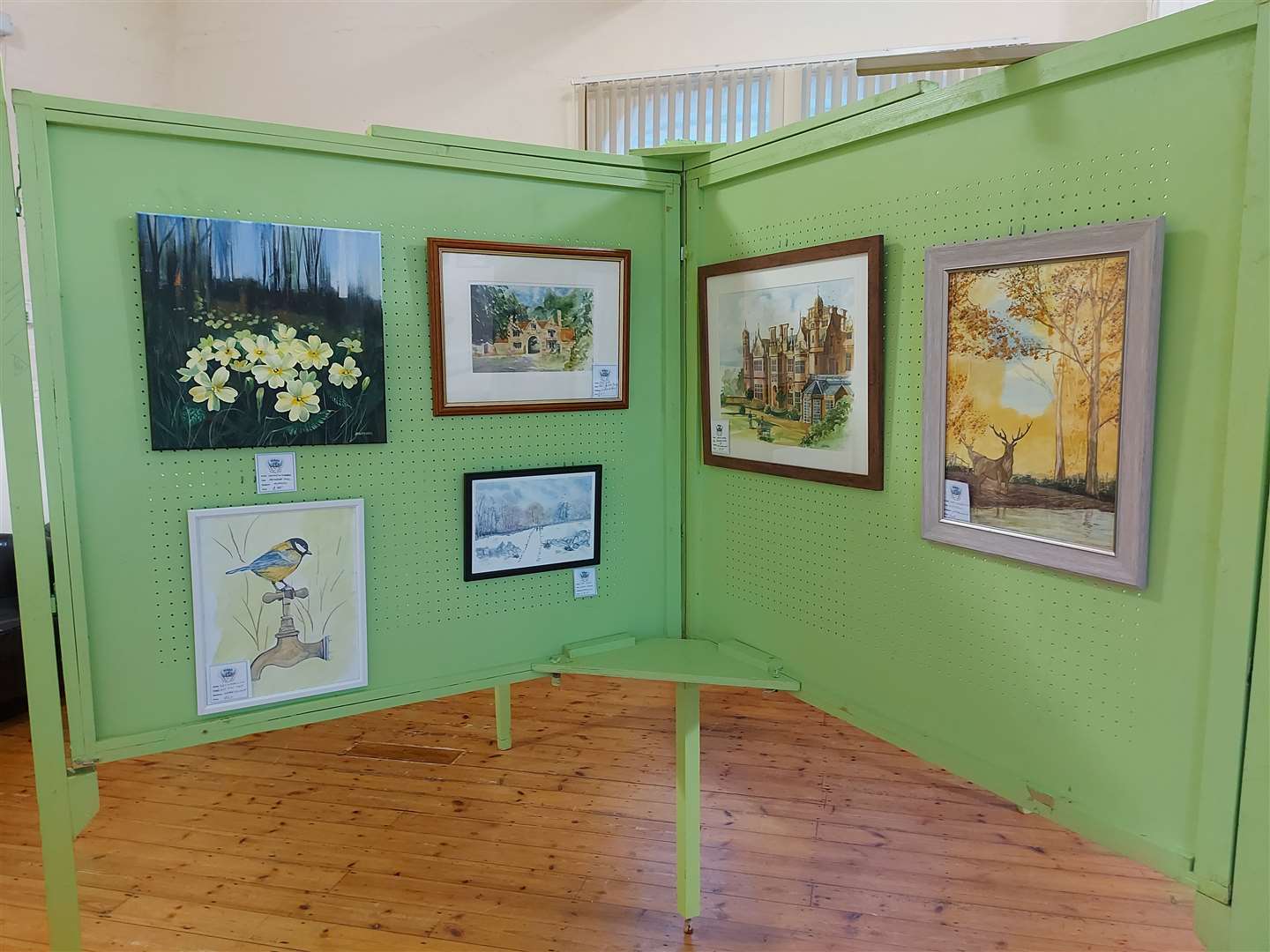 Work on display at the winter exhibition.