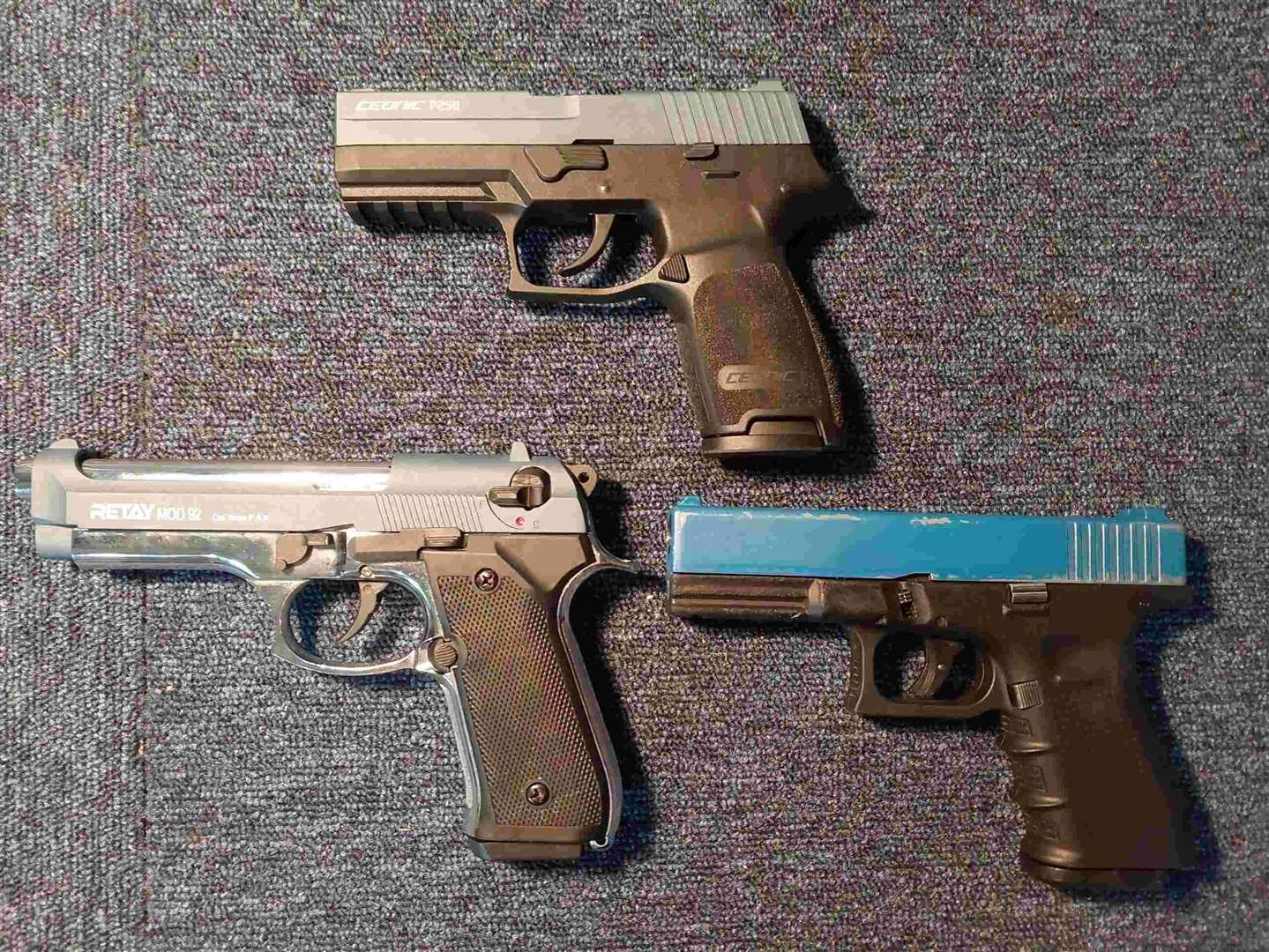 Illegal blank-firing guns have been handed in to Lincolnshire Police