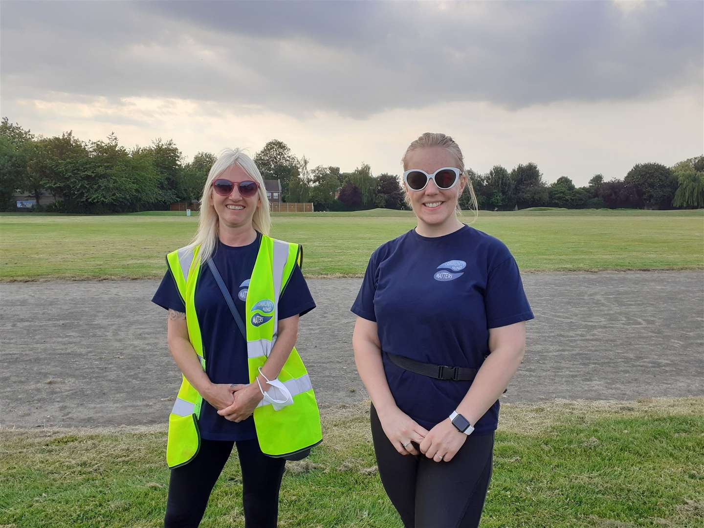 Vanessa Browning (left) and Emma Rose of the Community Mind Matters Running Group (49882102)