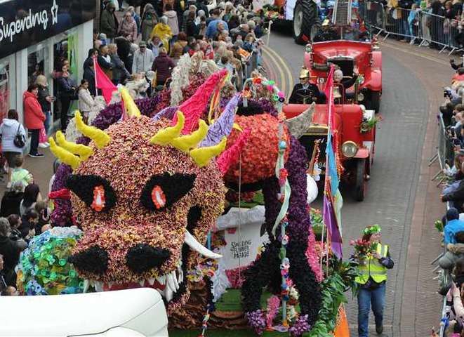 Spalding Flower Parade from a previous year