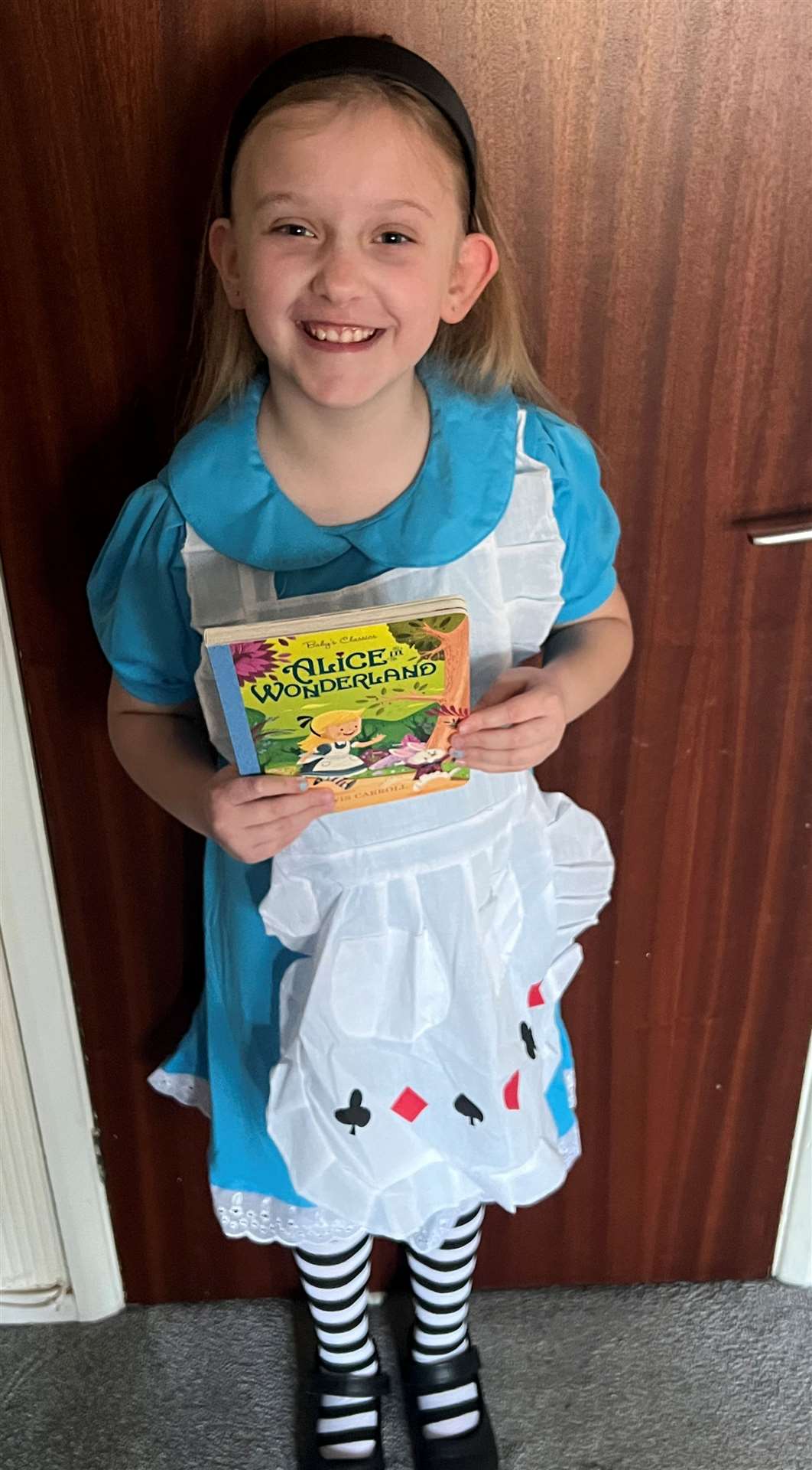 Darcie Buckberry, eight, as Alice Wonderland. She attends Southview Community Primary School in Crowland