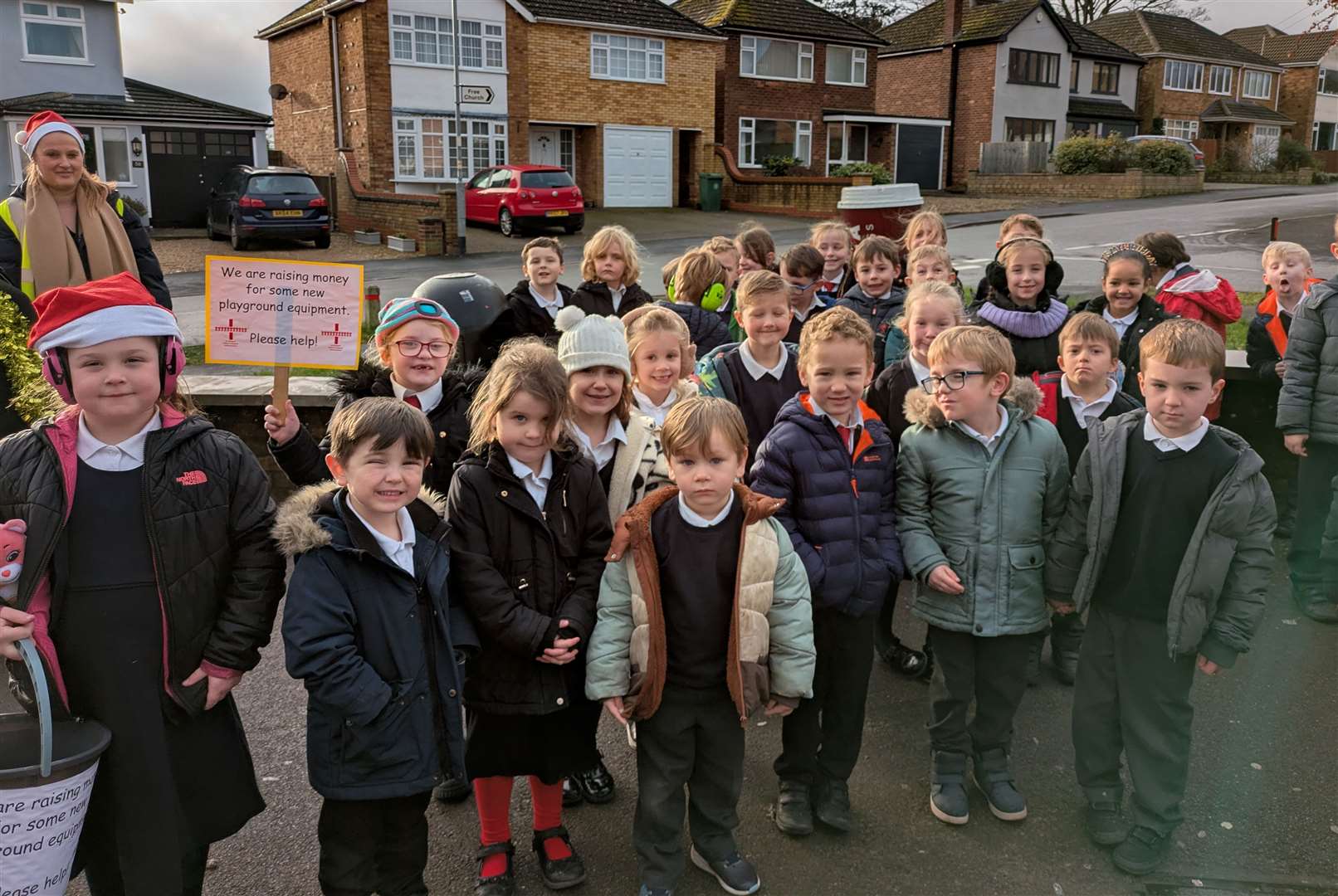 Pupils from St George's Primary School are raising money for new playground equipment.
