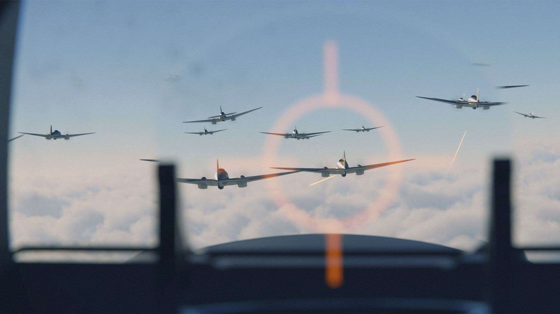 A scene from the Battle Over Britain.
